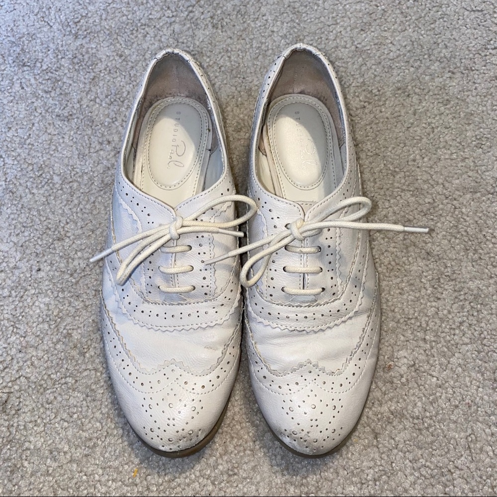 cream oxfords